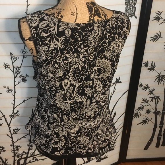 Fashion Bug Silk tank top shell lined - Picture 3 of 5